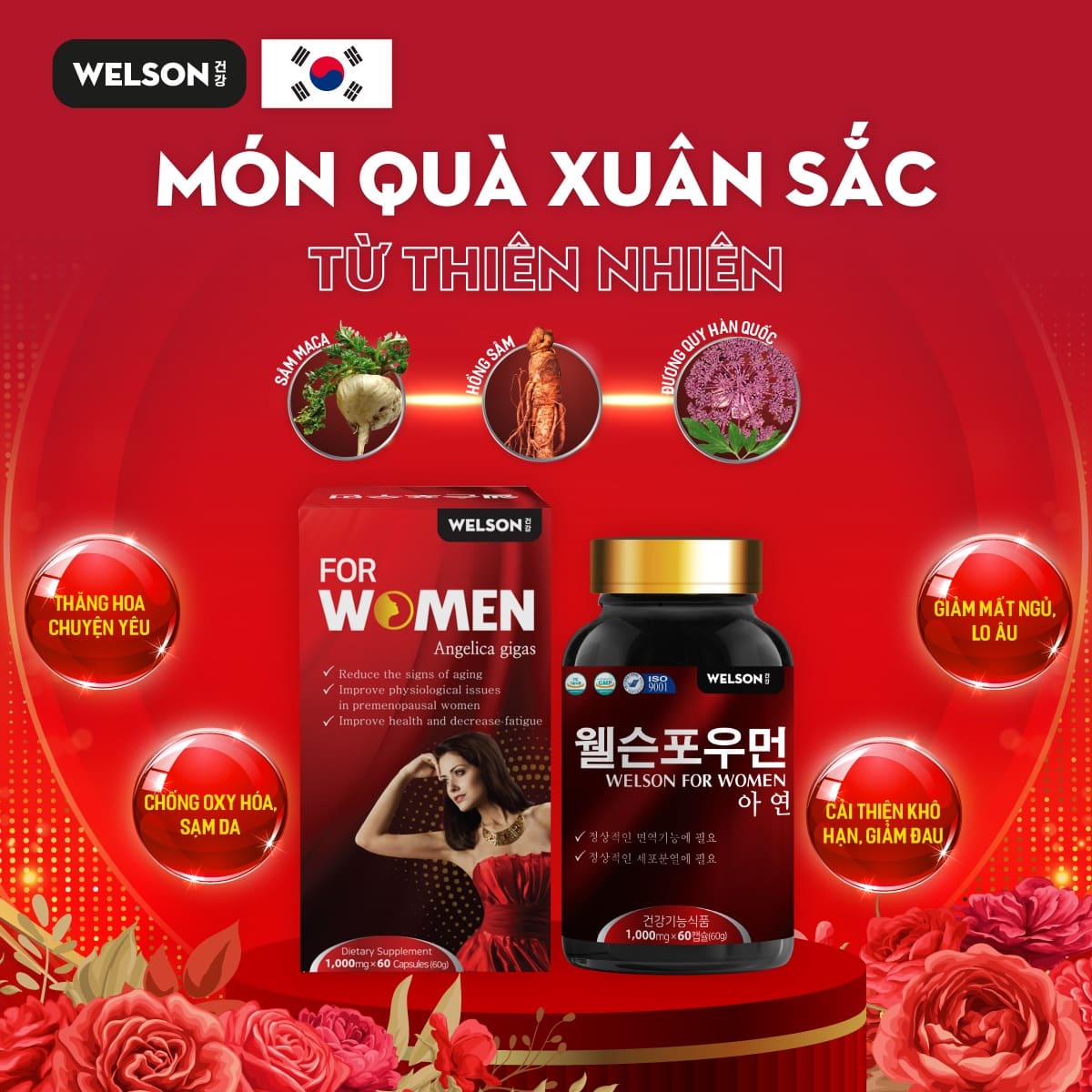 Nên ưu tiên chọn những sản phẩm viên uống nội tiết tố nữ có thành phần từ thảo dược thiên như hồng sâm hoặc sâm Maca