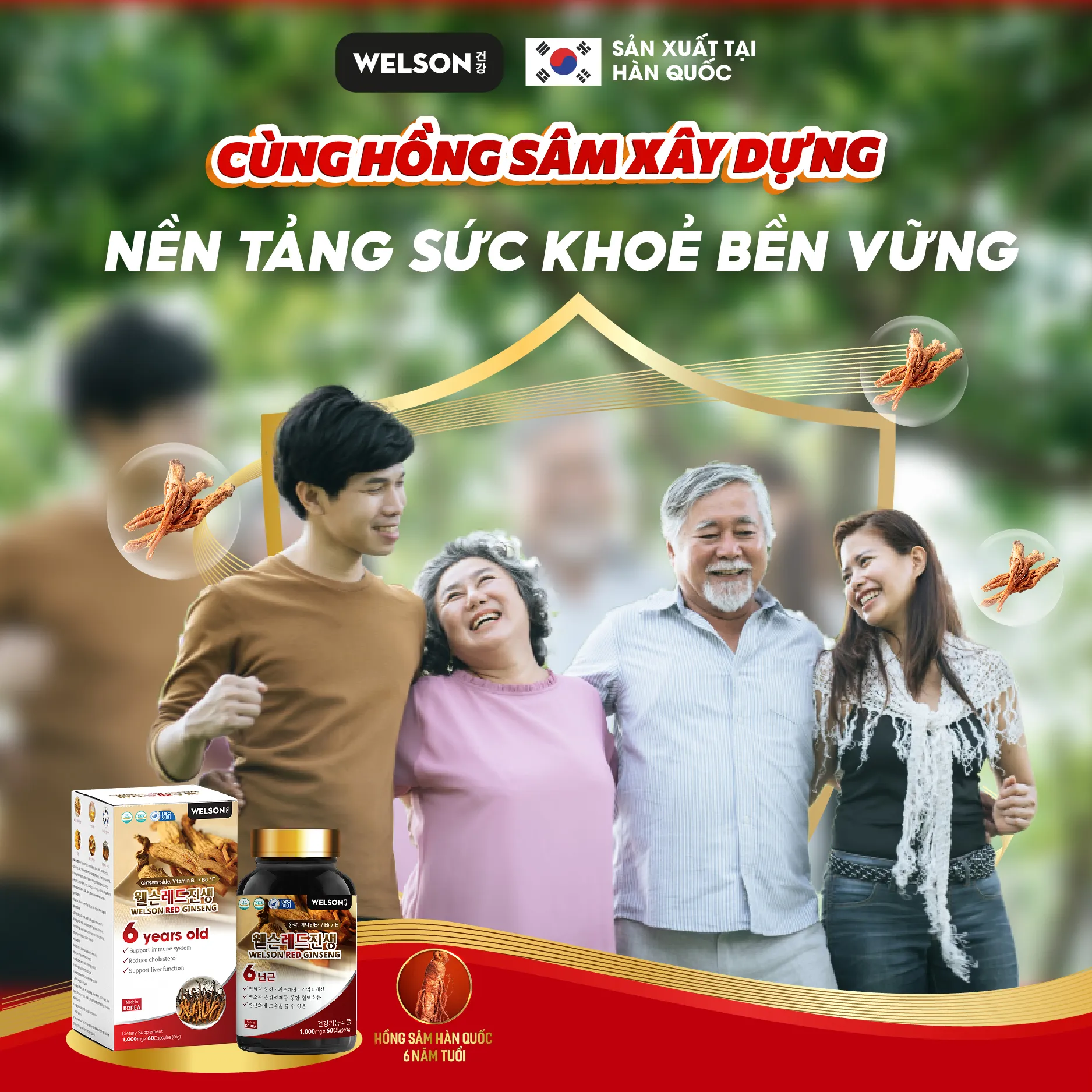 Welson Red Ginseng là món quà sức khỏe tuyệt vời để tặng người thân