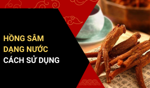 Hồng sâm dạng nước