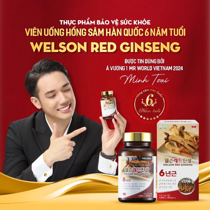 Viên uống Hồng Sâm Welson - Chăm Sóc Sức Khỏe Toàn Diện