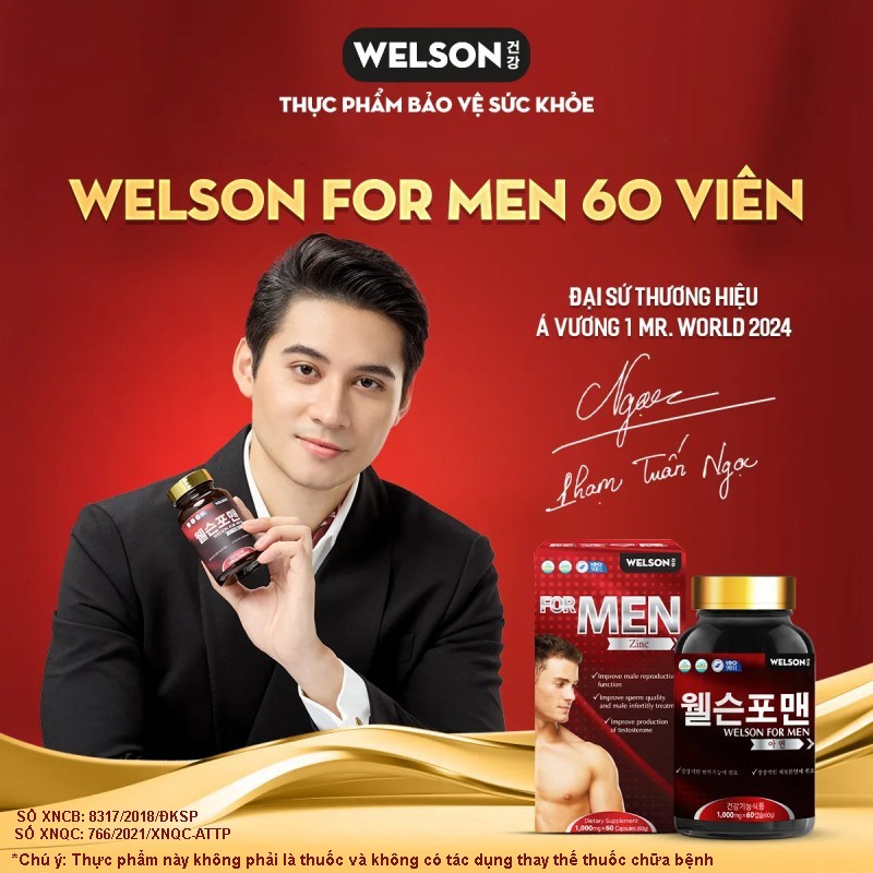 TPBVSK Welson For Men – Hỗ Trợ Tăng Testosterone An Toàn, Hiệu Quả