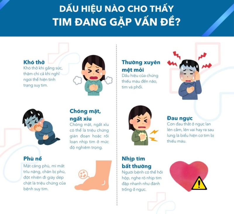 Triệu Chứng Bệnh Tim Mạch Cần Chú Ý