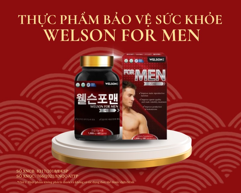 TPBVSK Welson For Men – Giải Pháp Hỗ Trợ Sinh Lý Nam Giới Từ Nhân Sâm Và Các Thảo Dược Tự Nhiên