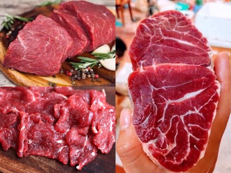 Thịt bò và đồ ăn sẫm màu