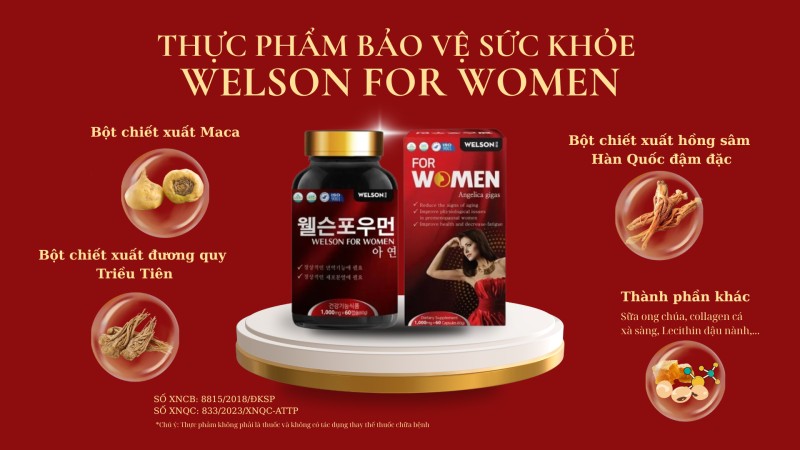 Giải Pháp Tự Nhiên Cân Bằng Nội Tiết Từ Thảo Dược Thiên Nhiên – TPBVSK Welson For Women