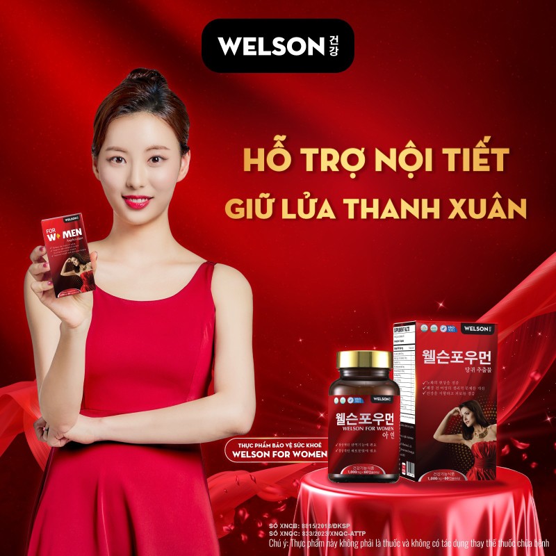TPBVSK Welson For Women – Hỗ Trợ Cân Bằng Nội Tiết Và Sinh Lý Nữ Một Cách An Toàn