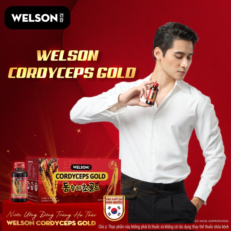 Nước uống đông trùng hạ thảo Welson Cordyceps Gold – Lựa chọn thông minh từ Hàn Quốc